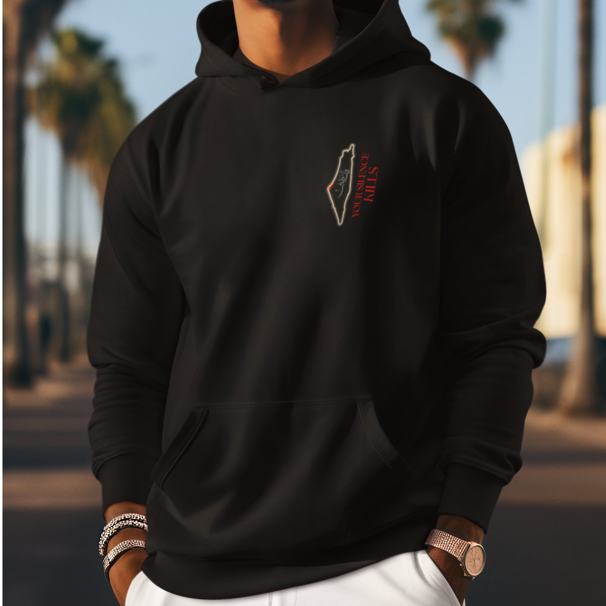 Pali - Break the Silence Double Sided Hoodie Unisex