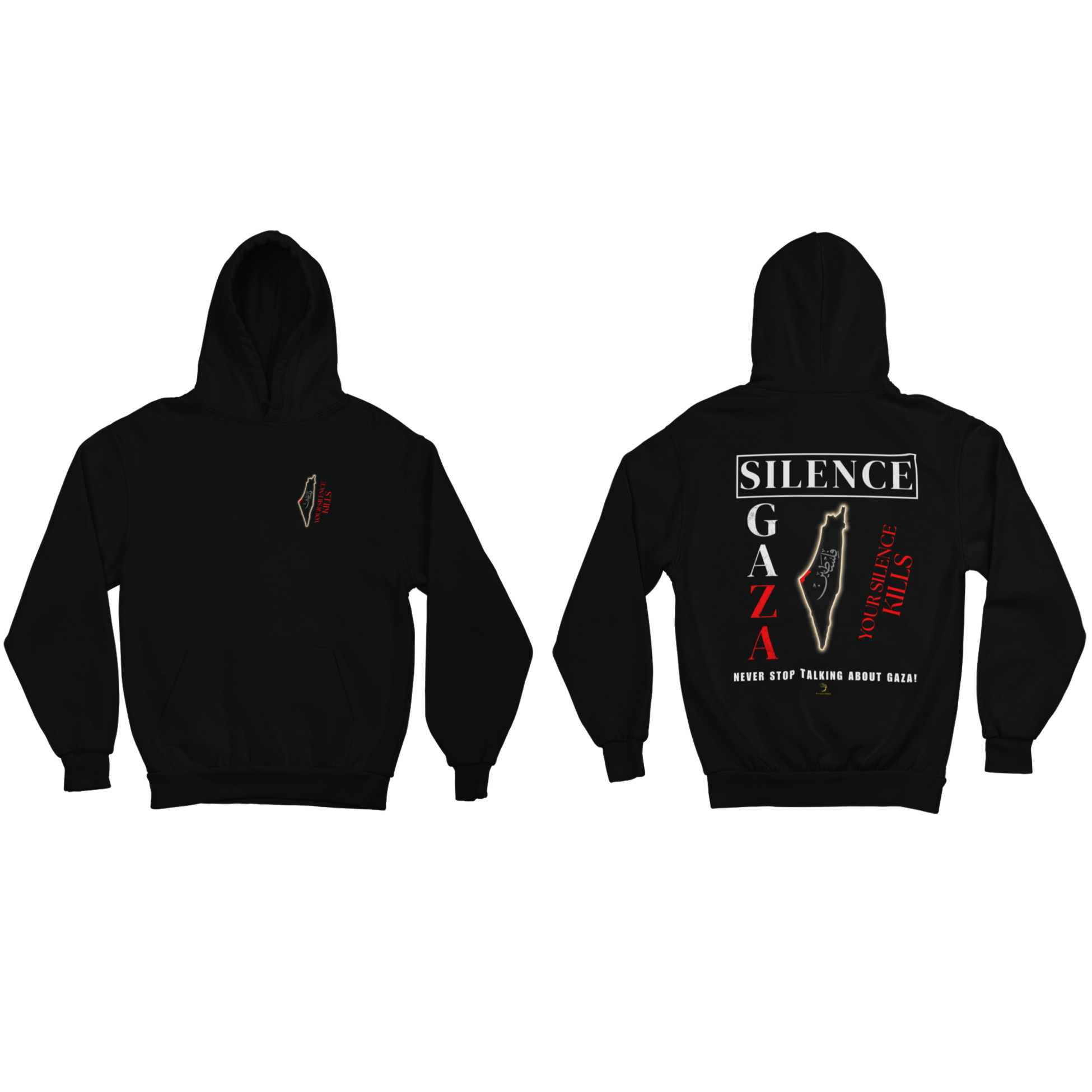 Pali - Break the Silence Double Sided Hoodie Unisex