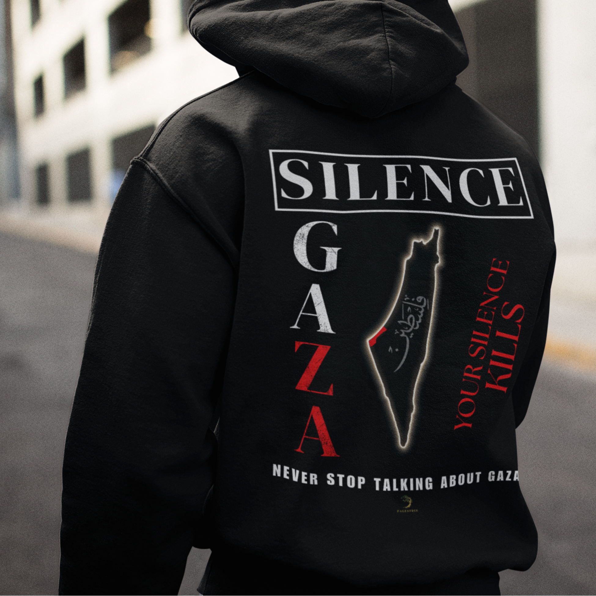 Pali - Break the Silence Double Sided Hoodie Unisex
