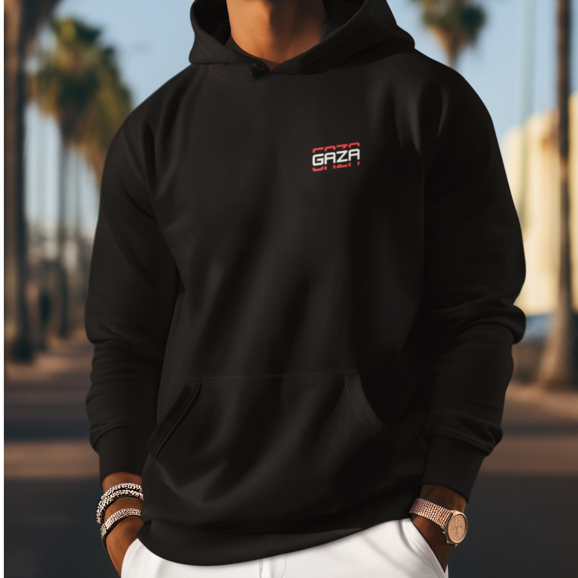 Save G@za Hoodie - Double Sided Unisex