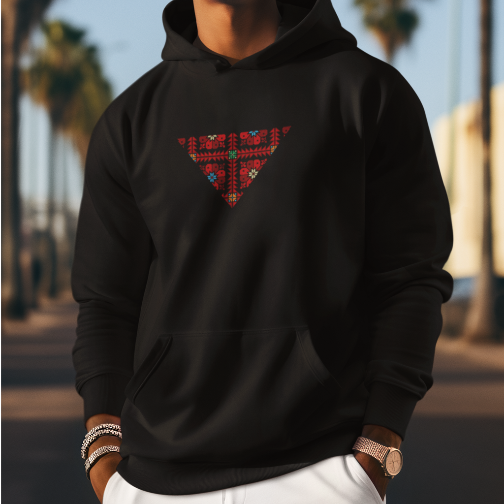 Pali Tatreez Triangle Hoodie Unisex