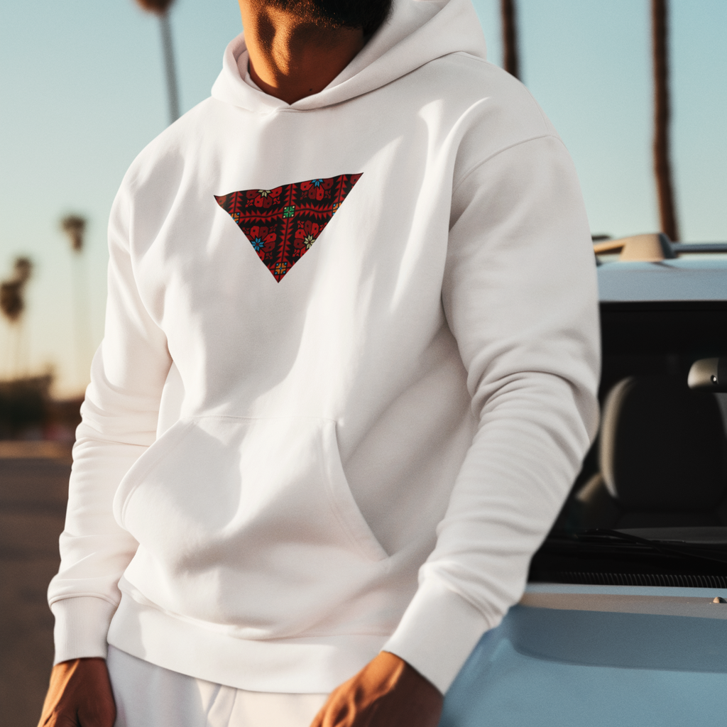 Pali Tatreez Triangle Hoodie Unisex