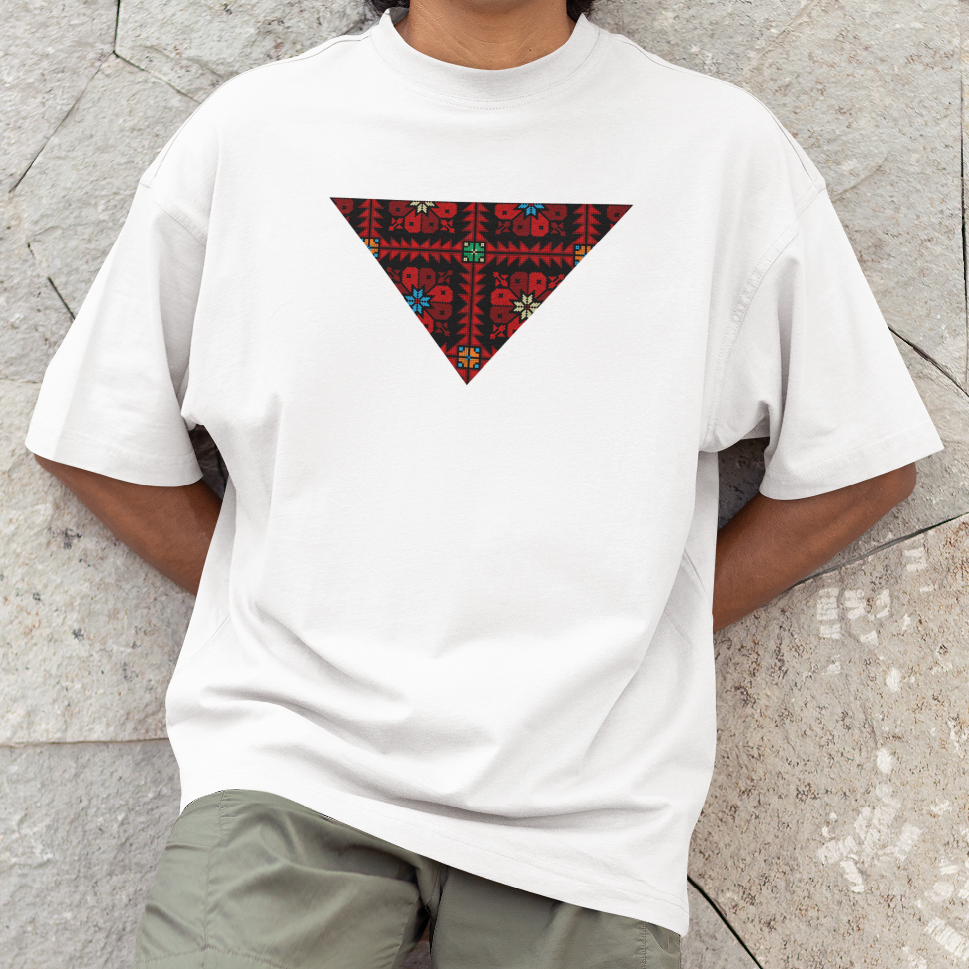 Pali Tatreez Triangle T-Shirt Unisex